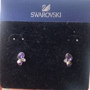 Swarovski Purple Earrings